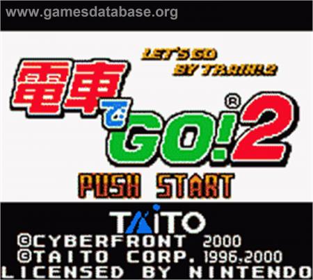 Cover Densha de Go! 2 for Game Boy Color